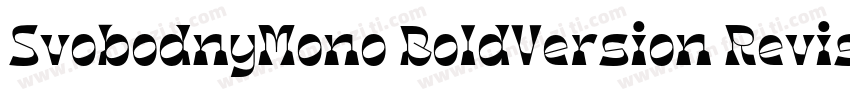 SvobodnyMono BoldVersion Revision字体转换